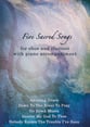 Five Sacred Songs - duets for Oboe and Clarinet with Piano Accompaniment P.O.D cover